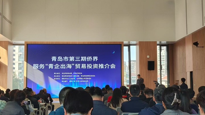 青企出海推介会现场